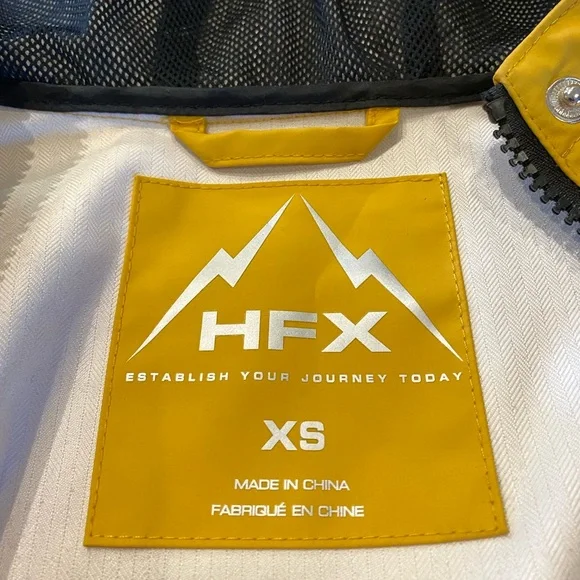 Yellow HFX Raincoat  size xs - Picture 3 of 4